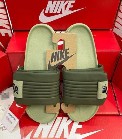 NIKE Velcro Olive Sports Slippers