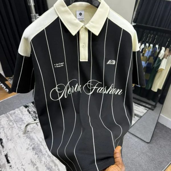 ARC Black Drop Shoulder Polo