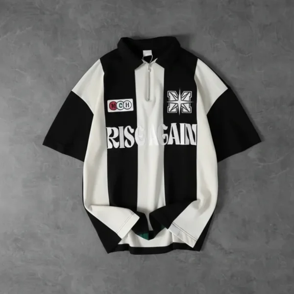 Rise Again Off white Drop Shoulder Polo